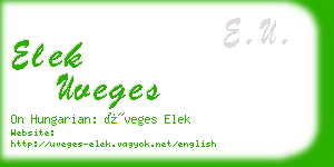 elek uveges business card